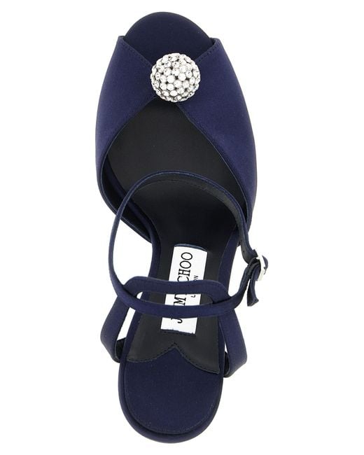 Jimmy Choo Blue 'Sacora' Sandals
