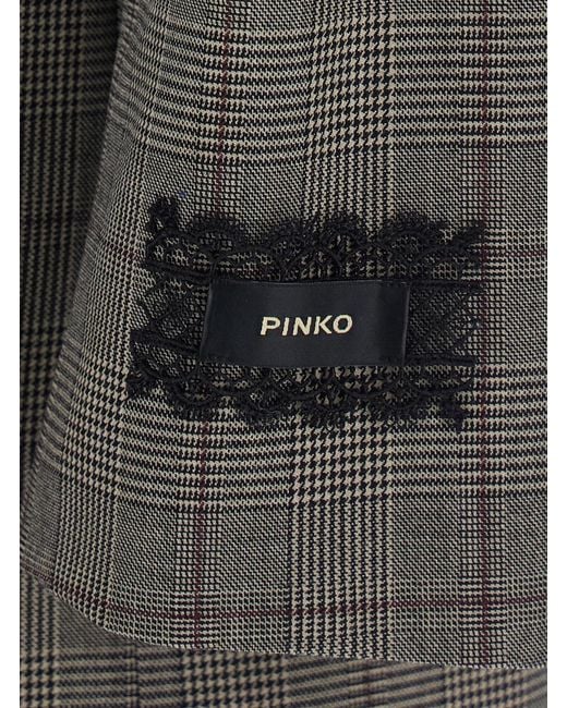 Pinko Black Blazer, Wool Blend Polyester Blazers