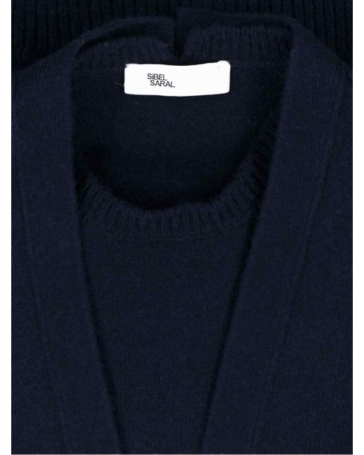 Sibel Saral Blue Camel Blend Knit