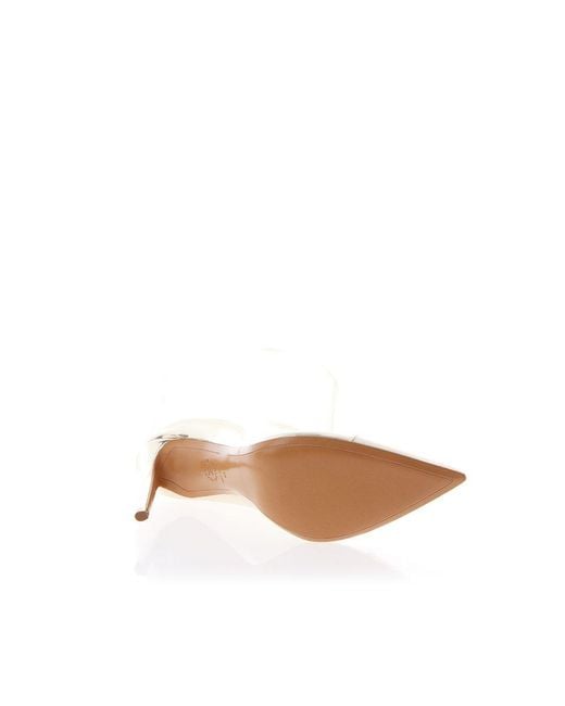 Alexandre Vauthier White Patent Leather Ankle Boots