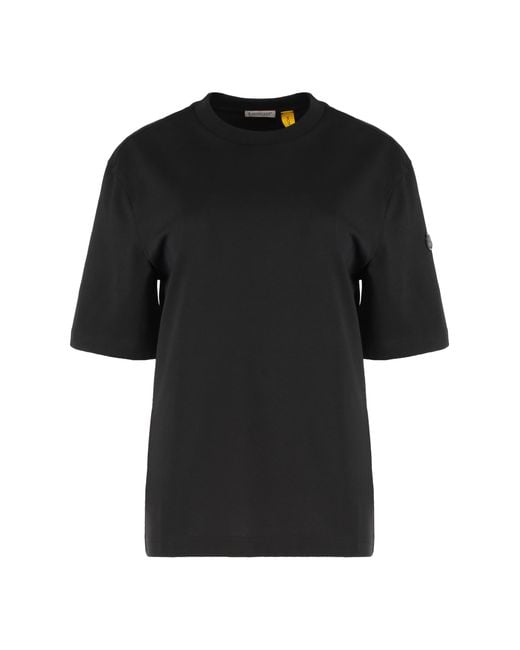Moncler Black Cotton T-Shirt T-Shirts & Jerseys