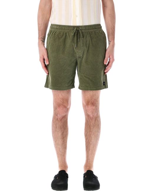 RVCA Green Escape Elastic Shorts for men