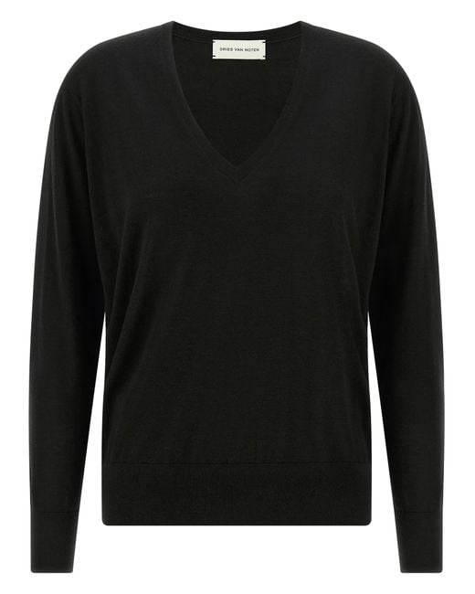 Dries Van Noten Black 'Tuomas' Sweater