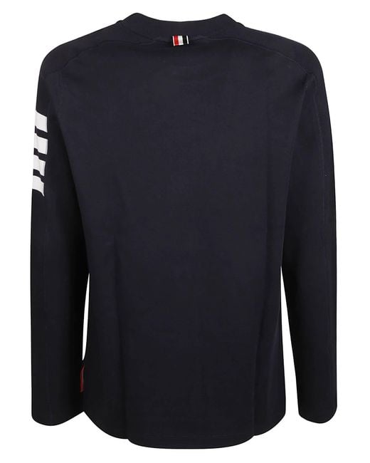 Thom Browne Blue Long Sleeve Jersey for men