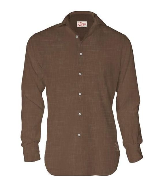 Mc2 Saint Barth Brown Shirts for men