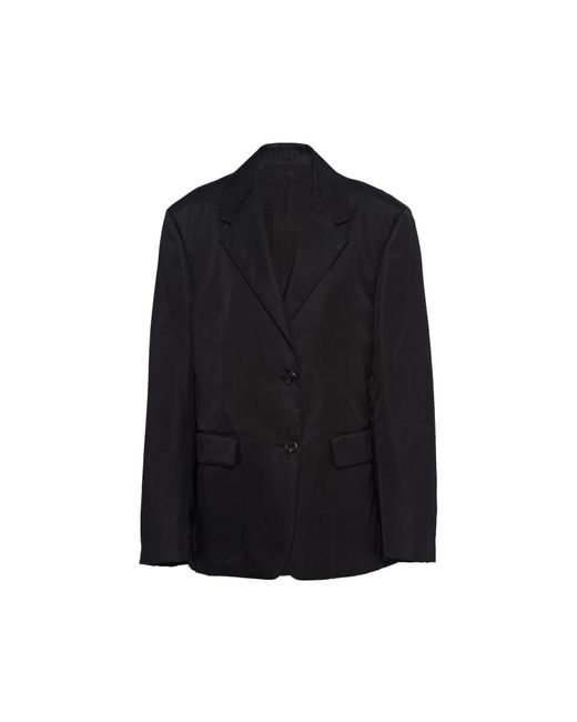 Prada Black Re-Nylon Blazer Jacket
