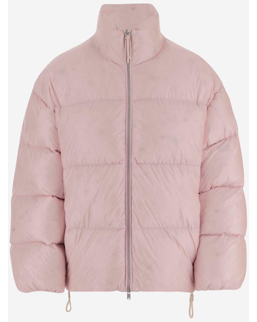 Jil Sander Pink Nylon Down Jacket