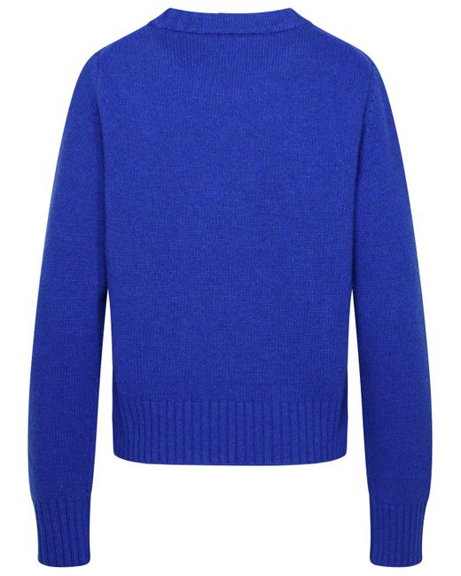 Ganni Blue Wool Blend Sweater