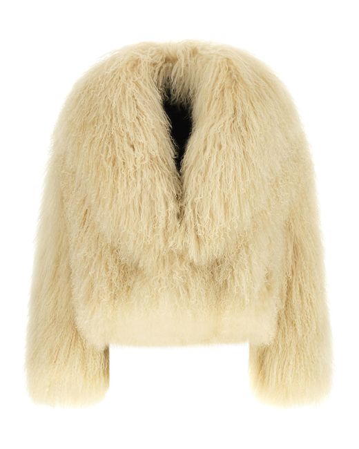 Blancha Natural Cashmere Biker Jacket Clothing