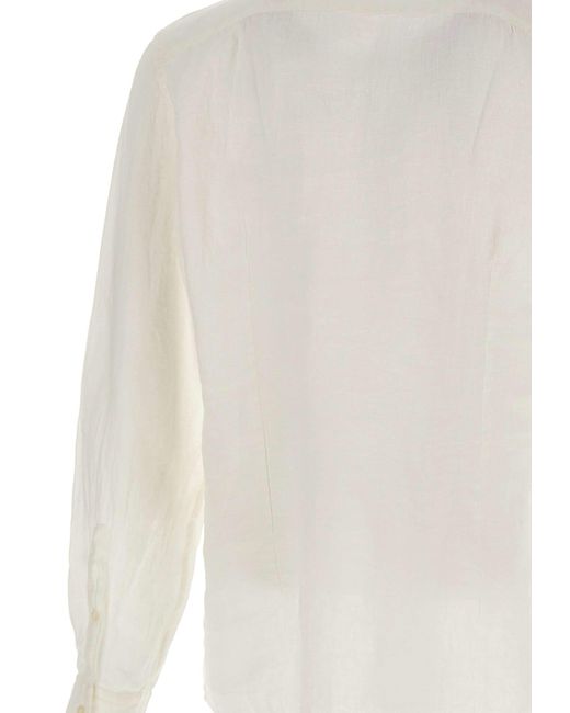 Fay White Linen Shirt for men