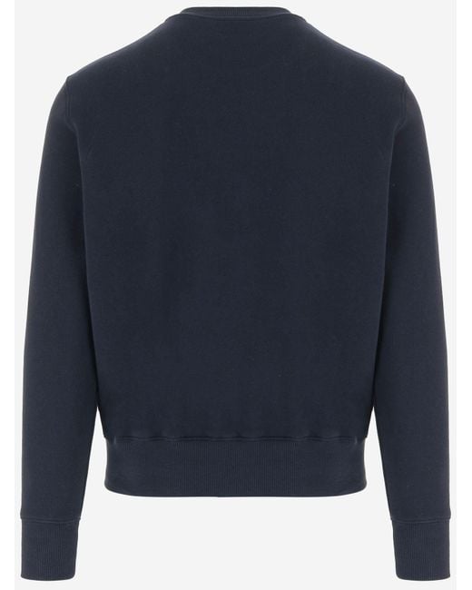 Autry Blue Cotton Sweatshirt Sweatshirts for men
