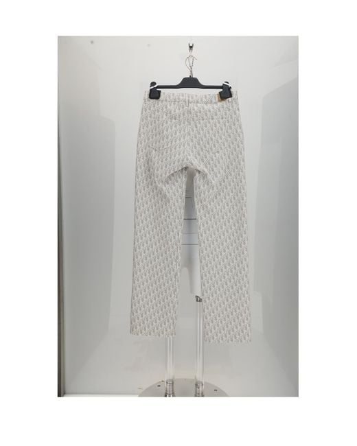 Dior Gray Denim Pants Cotton Jean