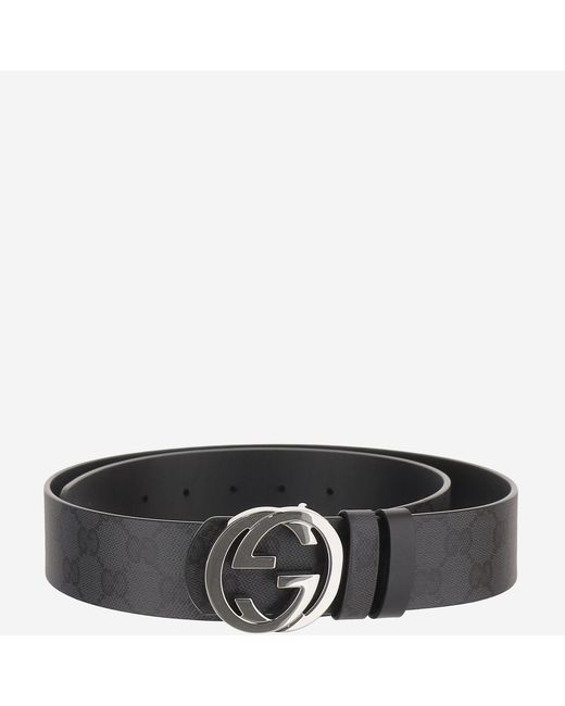 Gucci Black Reversible Belt With Gg Cross Buckle for men