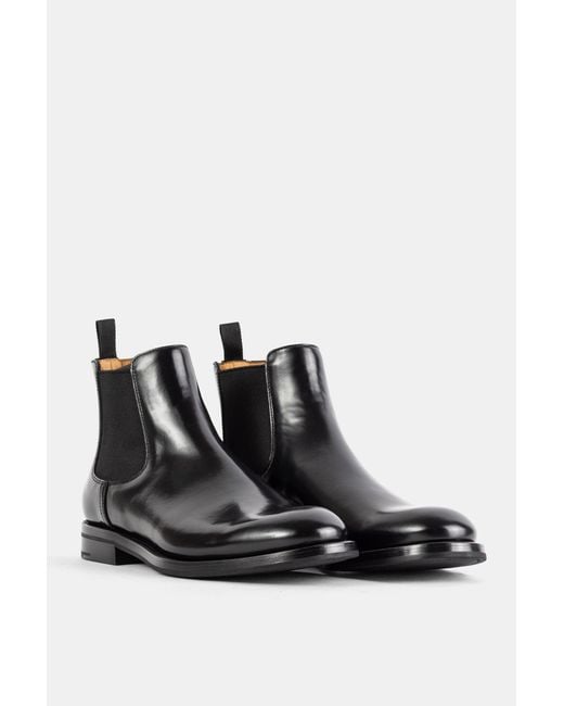 Church's Black Bottines Monmouth En Cuir De Veau Poli Noir Boot