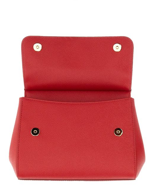 Dolce & Gabbana Red Bag Sicily Medium