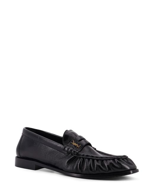 Saint Laurent Black Le Loafer Leather Loafer for men