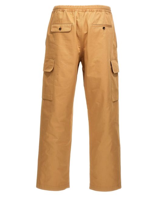 Marni Natural Gabardine Cargo Trousers for men