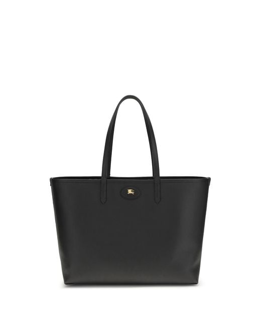 Burberry Black Bloomsbury Medium Reversible Tote Bag Calf Leather Bos Taurus Shoulder