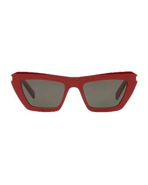 Saint Laurent Brown Sunglasses Cat Eye Full Rim, Frame And Lens Sl467003
