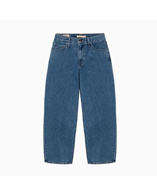 Levi's Blue Medium Wash Dad Baggy Jeans