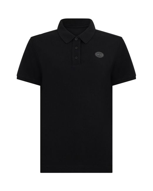 Canada Goose Black Polo Top Cotton Tops