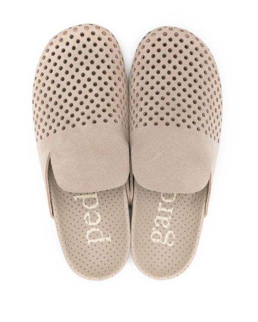 Pedro Garcia White Casual Suede Slippers
