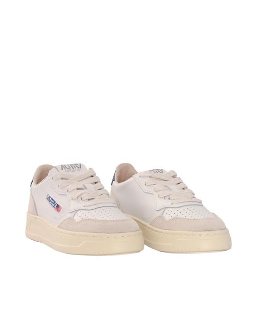 Autry White Medalist Kids Low Kid Suede-Four Wht-Space Sneakers