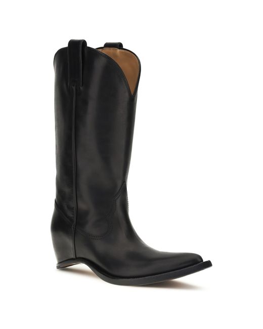 Maison Margiela Black High-Top Texan Boots Calf Leather Bos Taurus