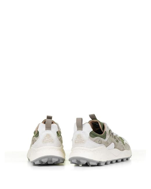 Flower Mountain White Yamano Sneakers for men