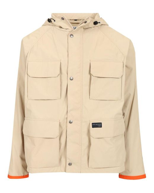 Fay Natural Short Fisherman Raincoat for men