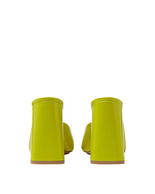 Bottega Veneta Yellow 100Mm Tower Mules