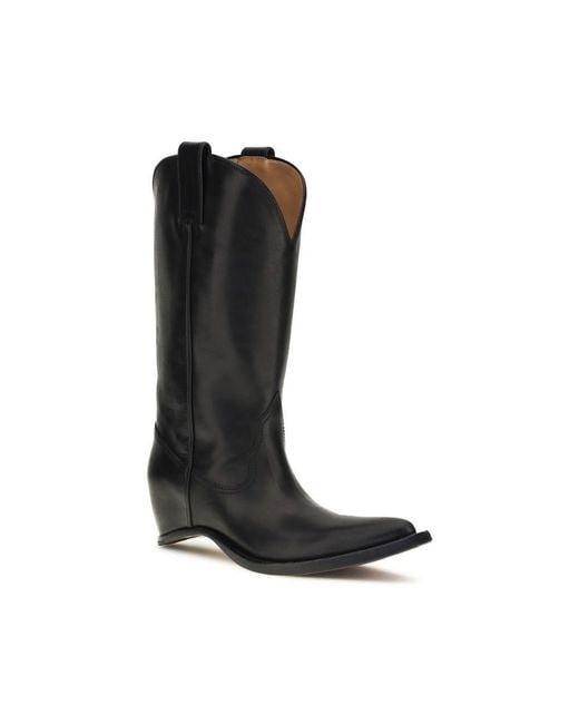 Maison Margiela Black Calf Leather Bos Taurus Ankle Boots