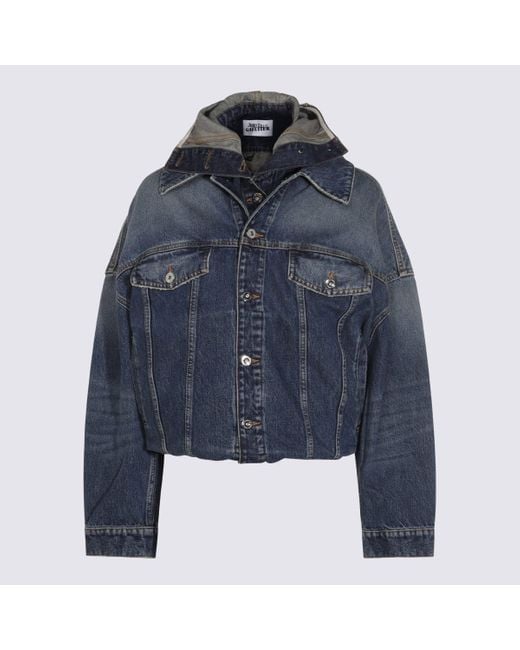 Jean Paul Gaultier Blue Cotton Denim Jacket