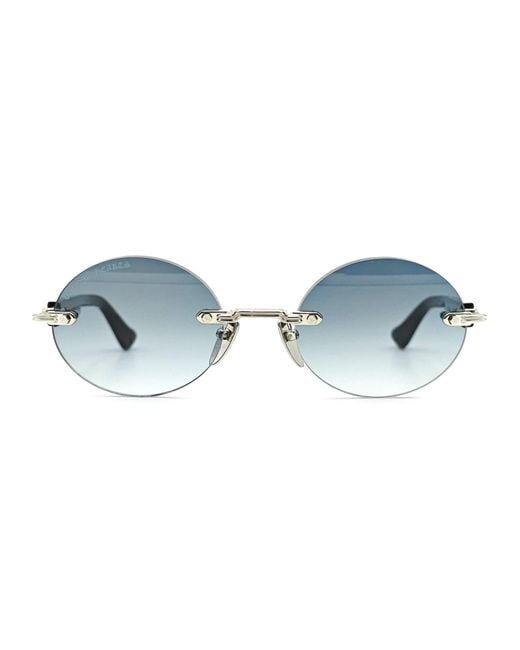 Chrome Hearts Black Deep Iii - Shiny Silver Sunglasses for men