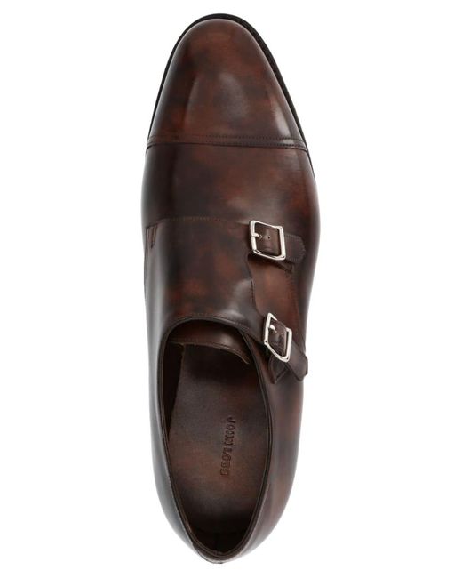 John Lobb Brown William Monk-strap Leather Shoes for men