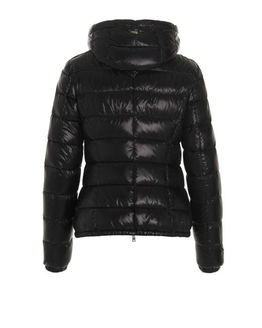 Herno Black Hooded Puffer Jacket Casual Jackets, Parka