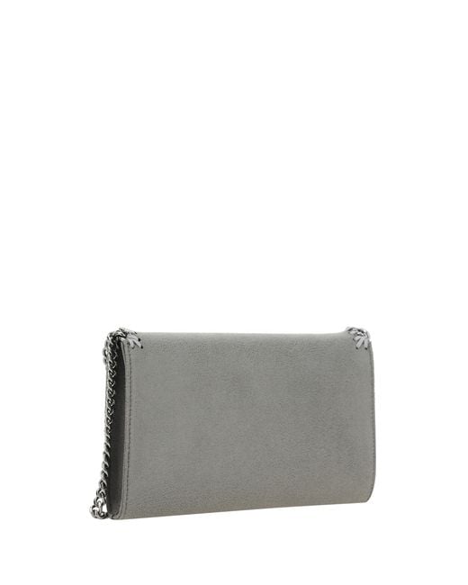 Stella McCartney Gray Mini Falabella Shoulder Bag Polyester