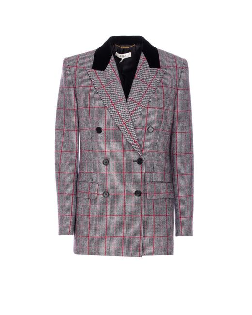 Chloé Purple Jackets Virgin Wool