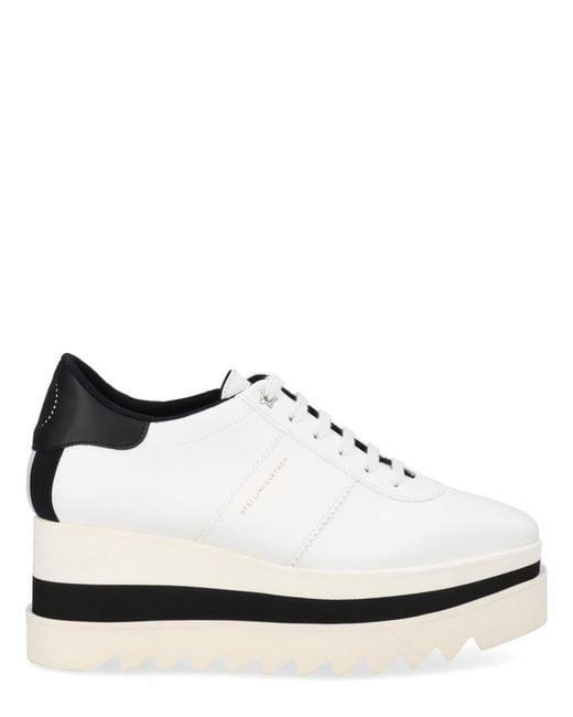 Stella McCartney White Sneaker Sneak Elyse Recycled Polyester Trainers