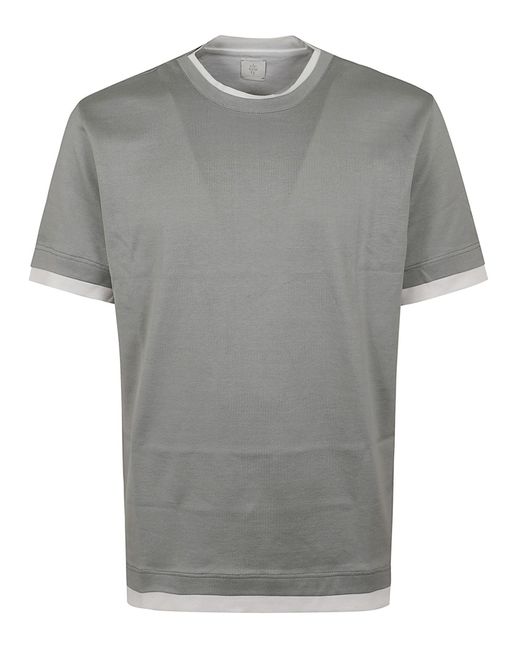 Eleventy Gray T-Shirt Cotton for men