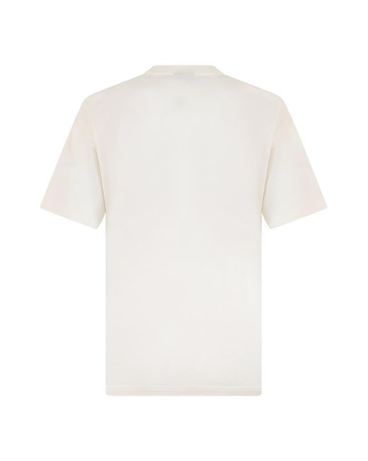 Gucci White T-Shirt Cotton And Silk Jersey With Graphic Print T-Shirts & Jerseys
