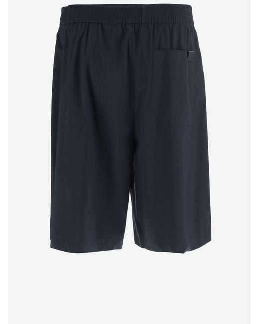DARKPARK Blue Cotton Blend Shorts for men