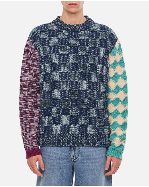 Marni Blue Roundneck Sweater for men