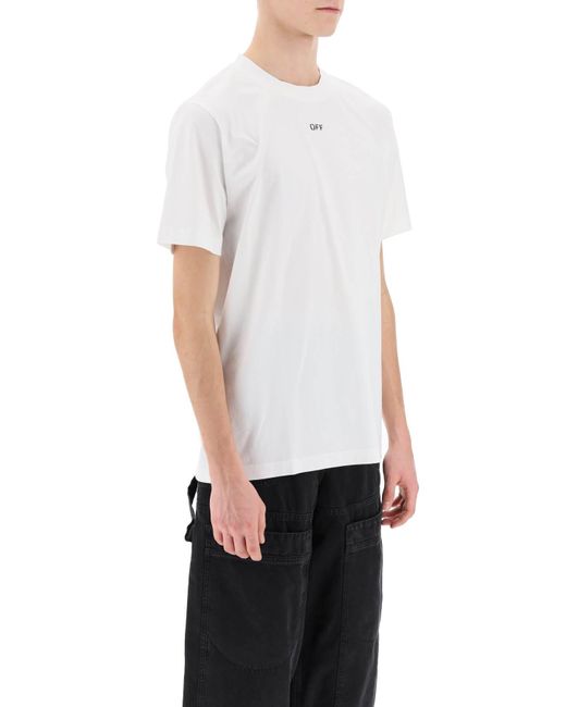 Off-White c/o Virgil Abloh White Crew-neck T-shirt With Off Print for men