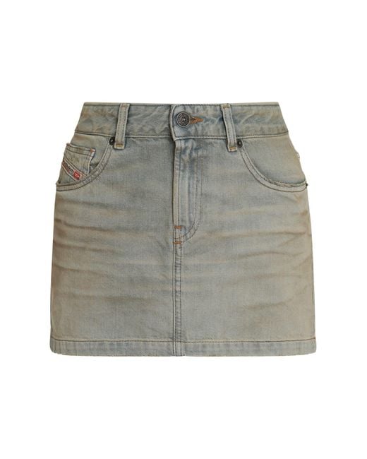 DIESEL Gray De-Ron Mini Skirt
