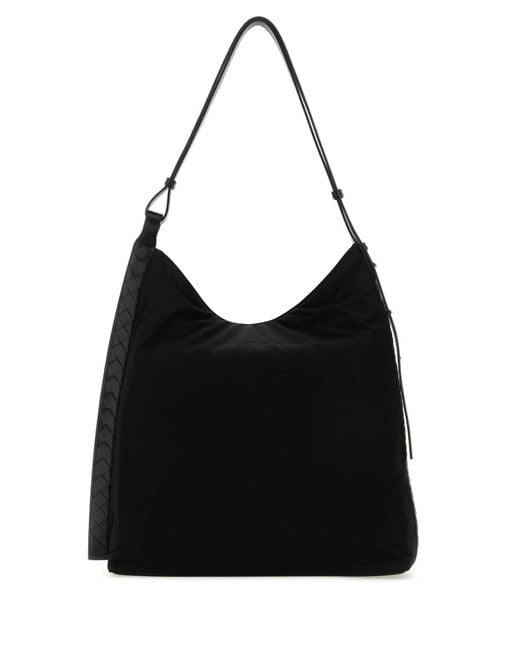 Black fabric shoulder bag 2025