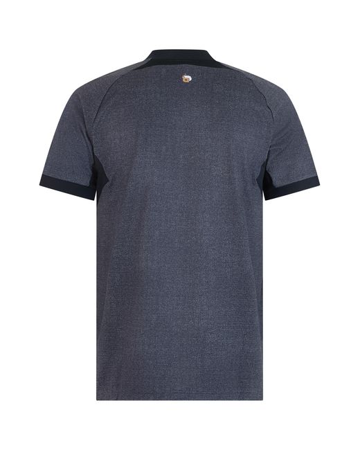 Boss Blue Polo Shirt Technical Short Sleeve Polyester for men