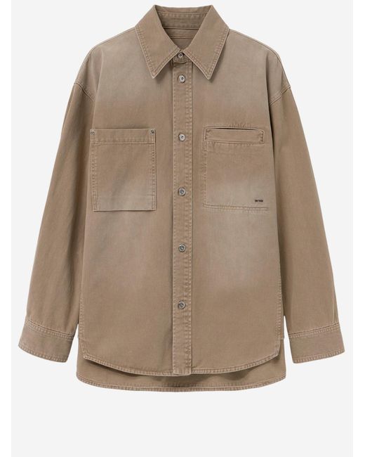 Wooyoungmi Natural Cotton Shirt With Logo for men