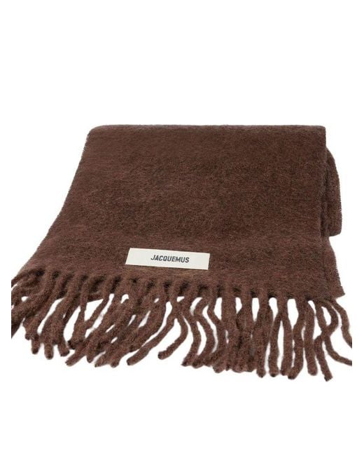 Jacquemus Brown Scarf Mohair Accessories