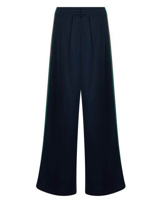 Gucci Blue Wide-Leg Trousers Cotton